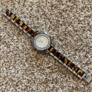 Premier Designs tortoiseshell and silver watch